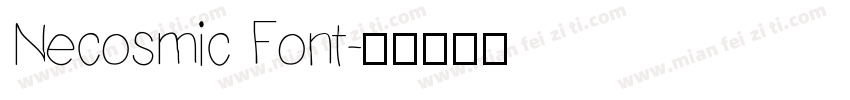 Necosmic Font字体转换